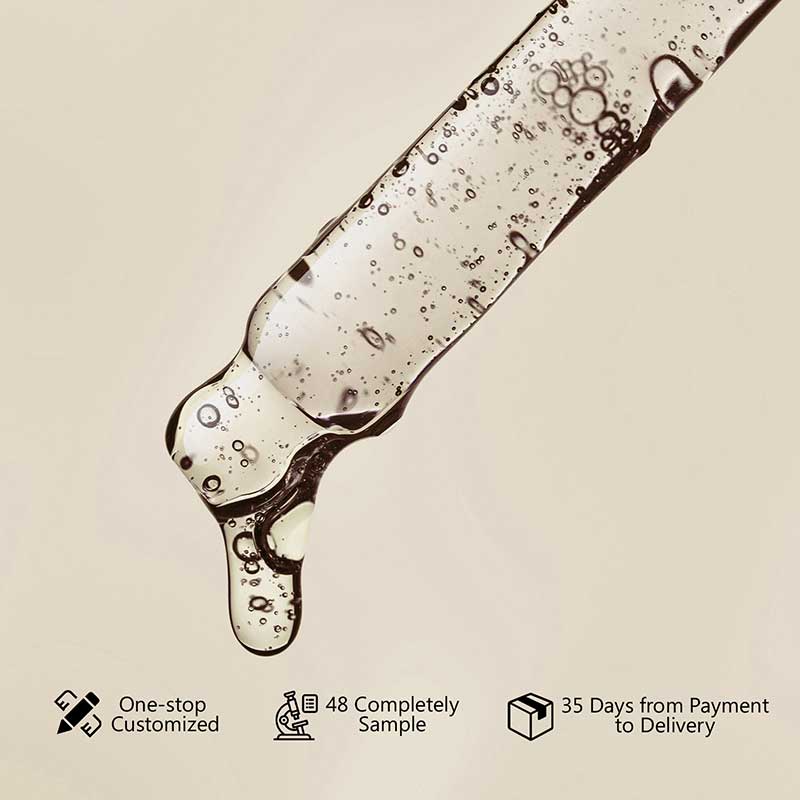 private label black rice face serum